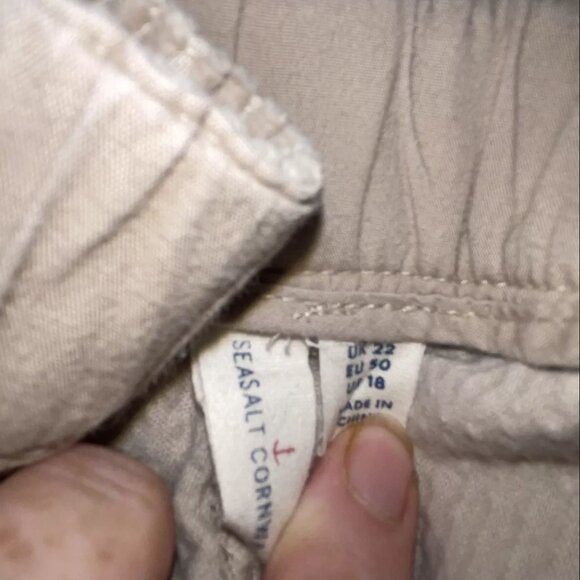 Seasalt Cornwall Asphodel Cord Trousers in Birch (off-white) - Picture 14 of 16